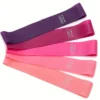 1782fbc6400d098529c0653b29c46bec 5pcs/set Portable Purple Haired Gradient Fitness Resistance Bands