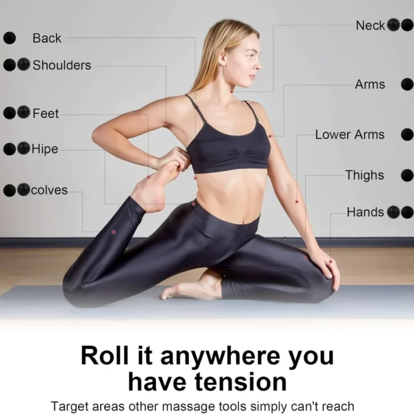 50ff19f0-072e-4dc0-8af3-bd97566a2a1d 2pcs Durable Rubber Fascia Balls with Spikes