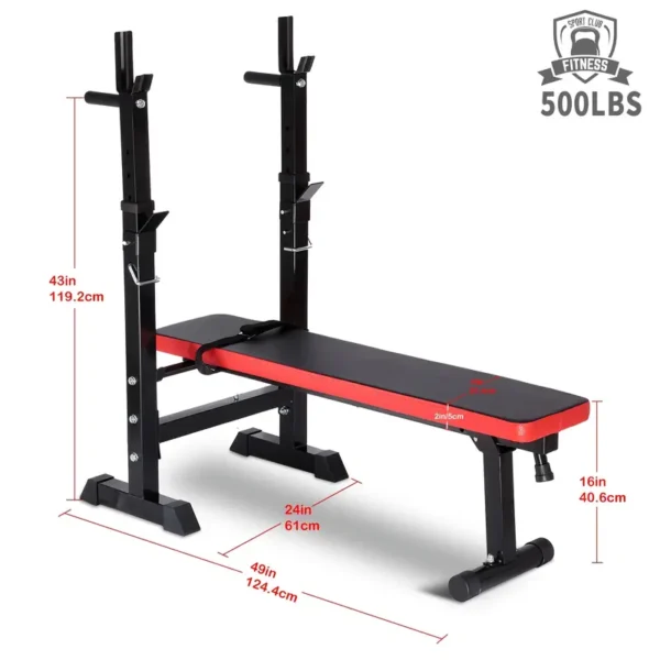 69d0d998-b678-4b95-9a44-c5c42c3cf7bf MENCIRO Adjustable Folding Weight Bench