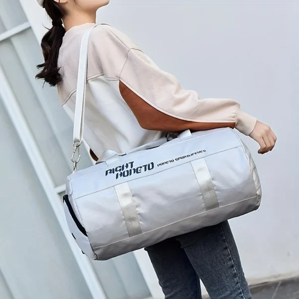 Men's Large Capacity Gym Bag with RIGHT HONETU Print