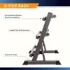 79884c375597d7ea1a53fd2602046809_1745452511688 3 Tier Heavy Duty Adjustable Dumbbell Rack