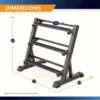 7a918e945efaf48f57d999b797f82094_1745452510357 3 Tier Heavy Duty Adjustable Dumbbell Rack