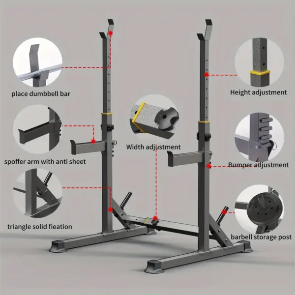 Multifunctional Barbell Rack