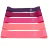8ba1d9f3aa0b3bbe6b21a78dfe2c34c5 5pcs/set Portable Purple Haired Gradient Fitness Resistance Bands