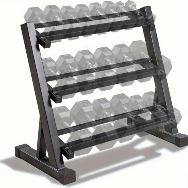 ba05ee4f5d4d9a6cfe7388501991a5f3_1745452509540 3 Tier Heavy Duty Adjustable Dumbbell Rack