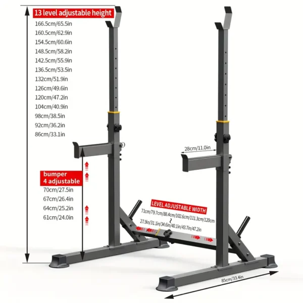 Multifunctional Barbell Rack