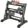 d25f9117-36a8-4aaa-b8aa-06c577602732 3 Tier Heavy Duty Adjustable Dumbbell Rack